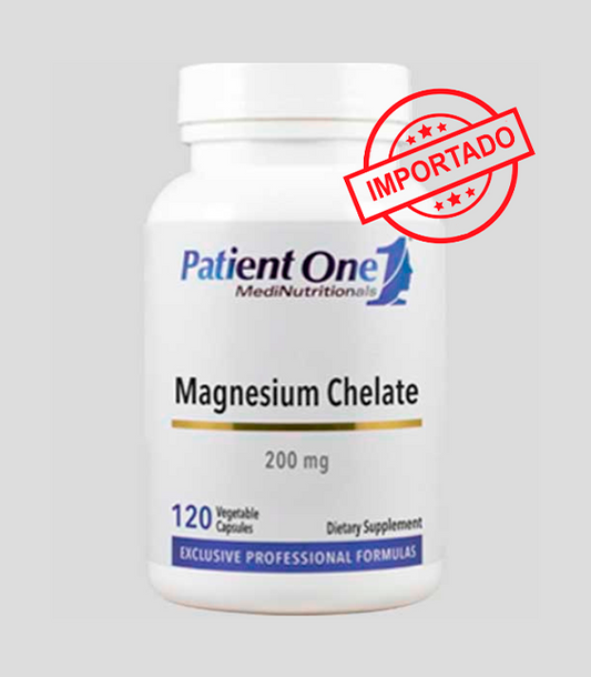 Patient One Magnesium Chelate | 200mg, 120 vegetable capsules