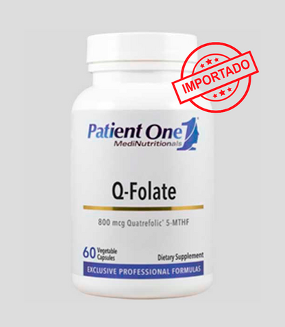 Patient One Q-Folate | 800mcg, 60 vegetable capsules