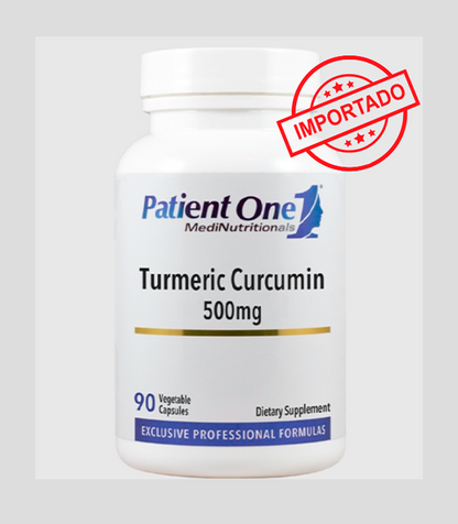 Patient One Turmeric Curcumin | 500 mg, 90 vegetable capsules