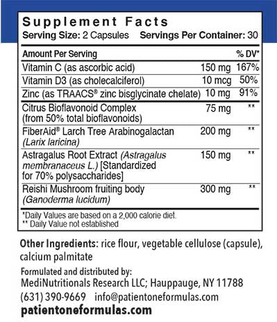 Patient One Immune Maintenance | 60 vegetable capsules