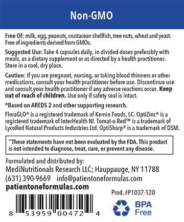 Patient One VisiOmega Macular Support Formula | 120 gelatin capsules